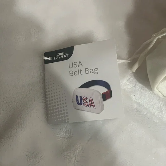 USA Themed White Belt  Bag - Picture 2 of 6